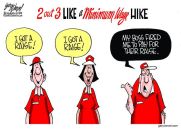 Cartoonist Gary Varvel: The minimum wage hike and job losses